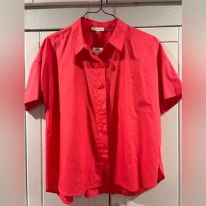 Calvin Klein women Vibrant Red Casual Shirt
